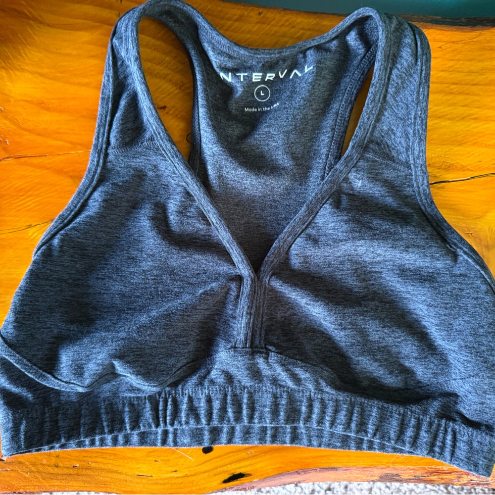 Interval Gray Sports Bra